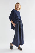 Elk - Wide Stretch Top - Navy - A3275F46S12 Navy