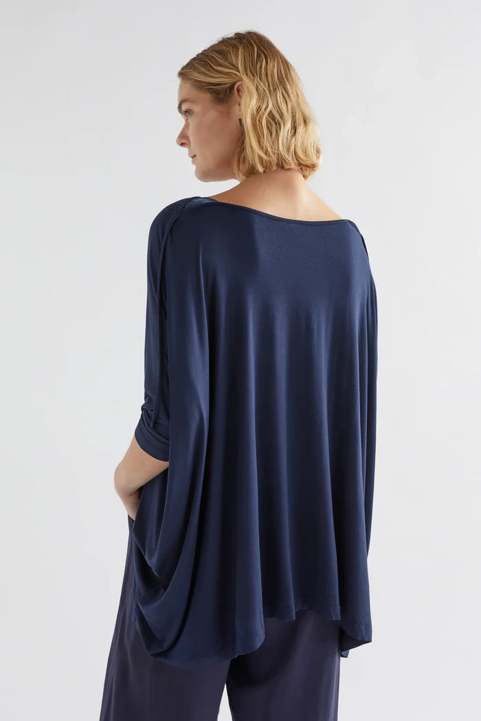 Elk - Wide Stretch Top - Navy - A3275F46S12 Navy