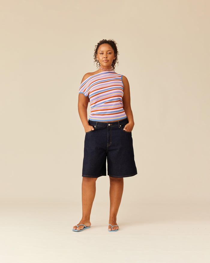 ELLE DENIM SHORT UNWASHED