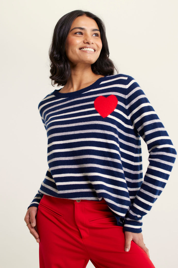 Ellis Cashmere Sweater In Sailor