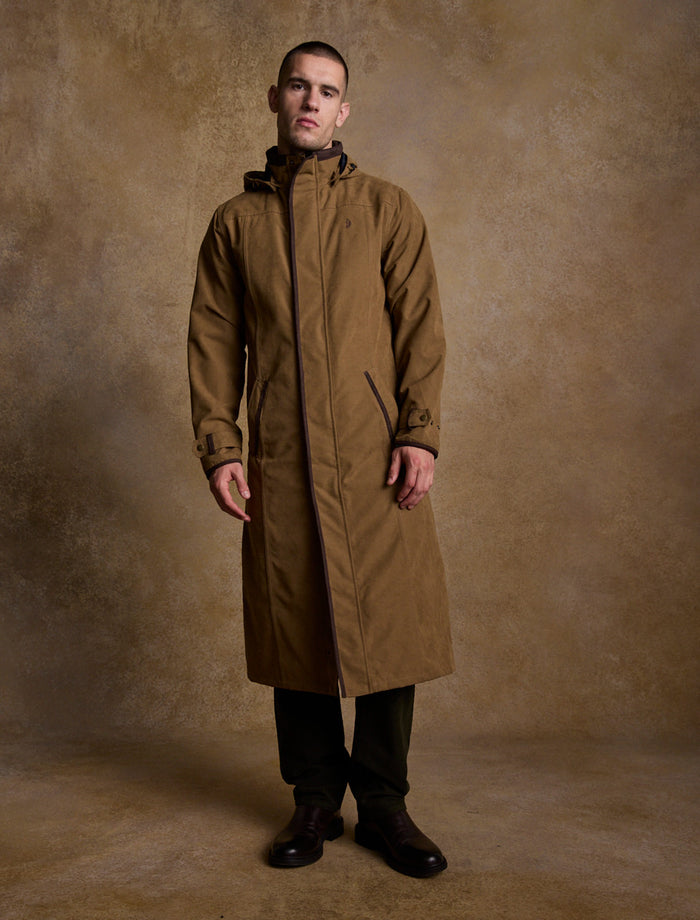 Emmet Waterproof Long Coat - Camel #color_camel