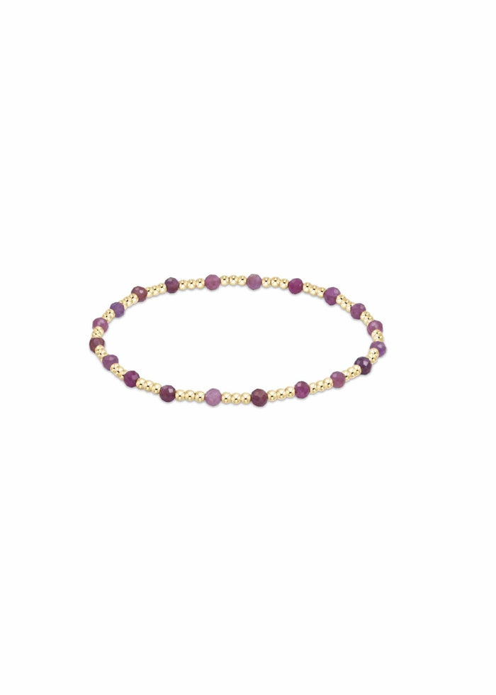 E.Newton Extends Gemstone Sincerity Gold 2mm e.newton Designs Bracelets Gold 3 mm Ruby