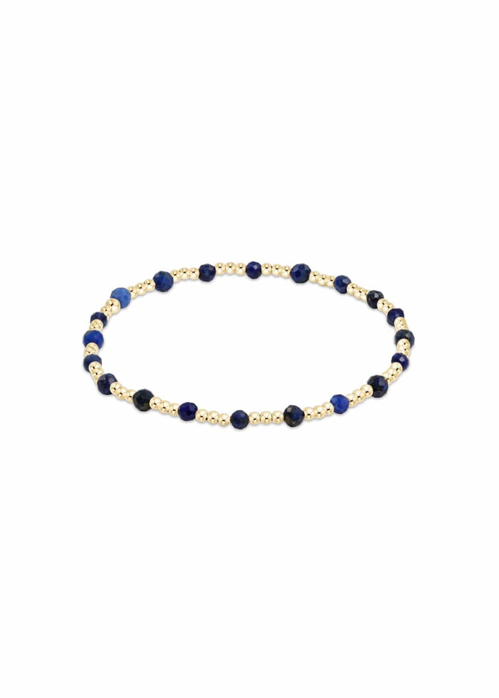 E.Newton Extends Gemstone Sincerity Gold 2mm e.newton Designs Bracelets Gold 3 mm Lapis