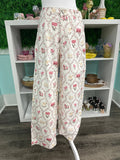ENTRO Floral Pant In Cream*FINAL SALE*