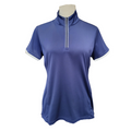 EP NY Women's Navy Zip Golf Polo w/ White Trim Size M MSP$84