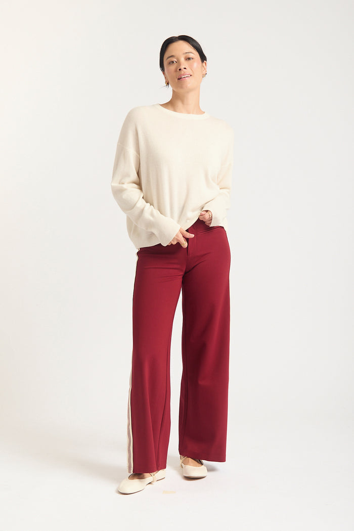 Estelle Cashmere Sweater In Cloud Dancer