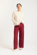 Estelle Cashmere Sweater In Cloud Dancer