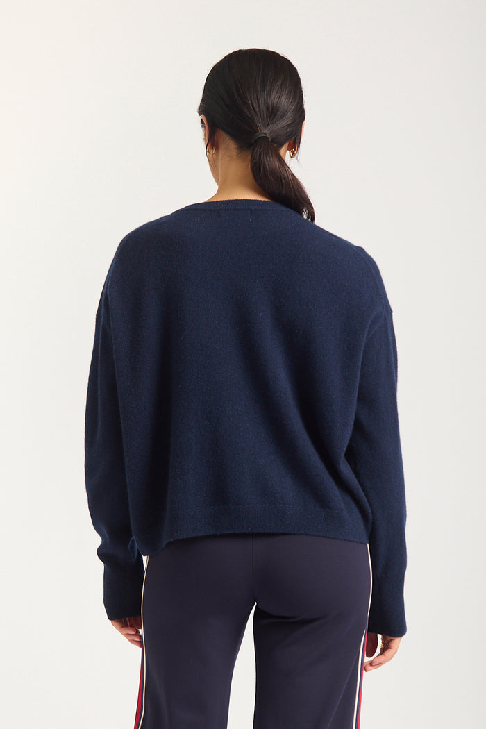 Estelle Cashmere Sweater In Midnight