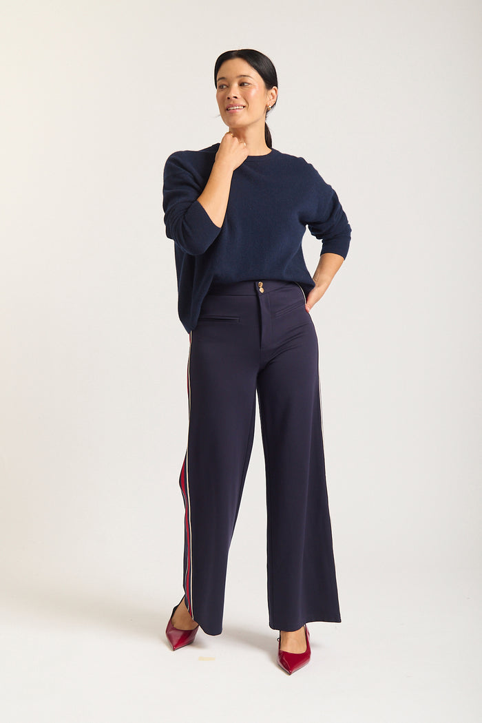 Estelle Cashmere Sweater In Midnight
