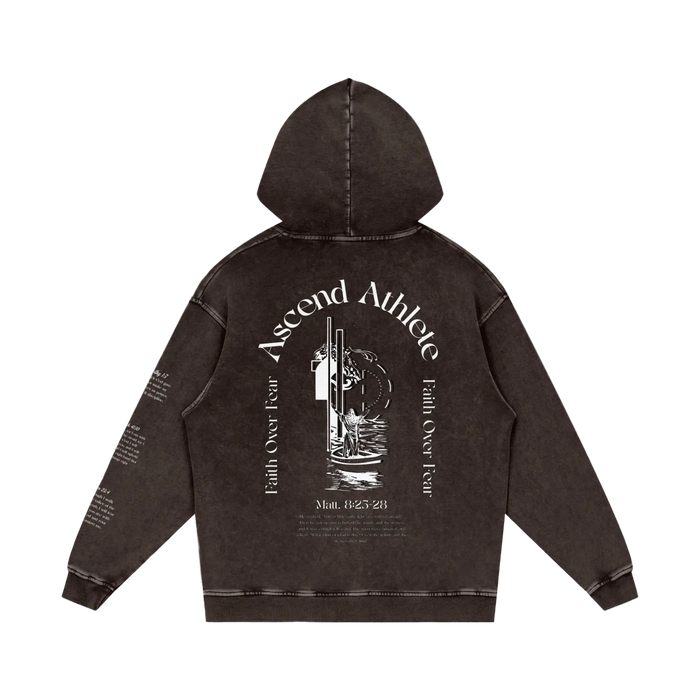 Faith Over Fear | Snow Washed Hoodie