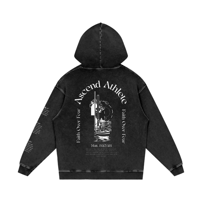 Faith Over Fear | Snow Washed Hoodie