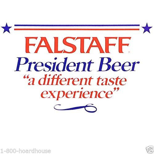 FALSTAFF BEER Presidential Cardboard Sign 1976