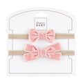 Fancy Bow Set Pink Stephan Baby Baby & Toddler