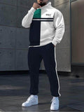 Model wearing MTS-280 men’s tracksuit casual look