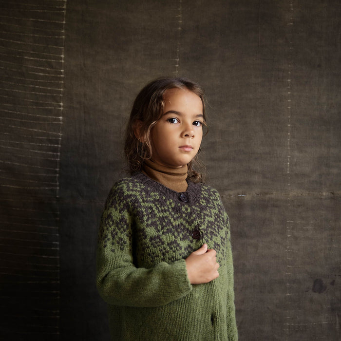 Fauna Baby & Kids Cardigan - Lambswool - Juniper