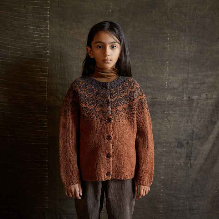 Fauna Baby & Kids Cardigan - Lambswool - Sienna
