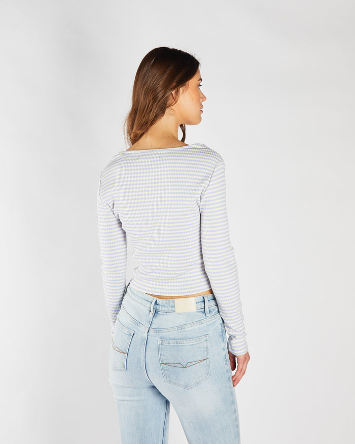 Fida Knit Periwinkle & Stone
