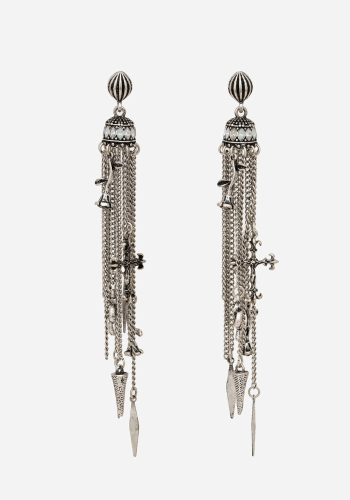 Flaren Charm Drop Earrings