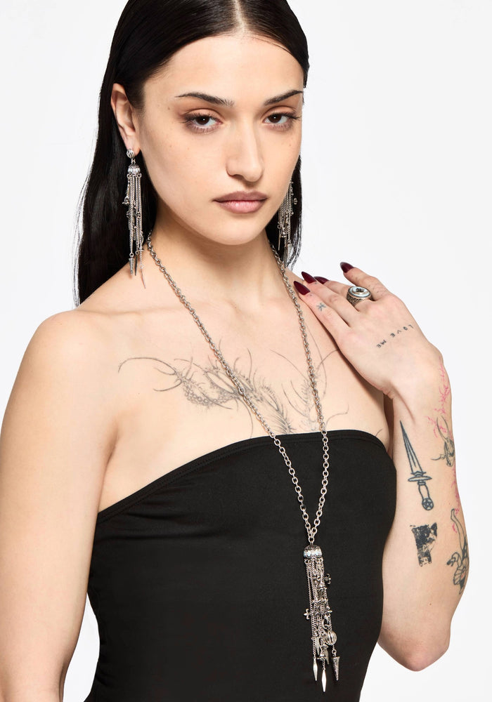 Flaren Charm Drop Earrings