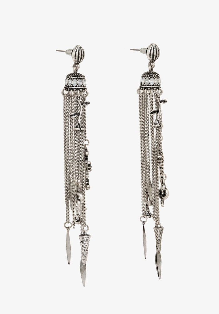 Flaren Charm Drop Earrings