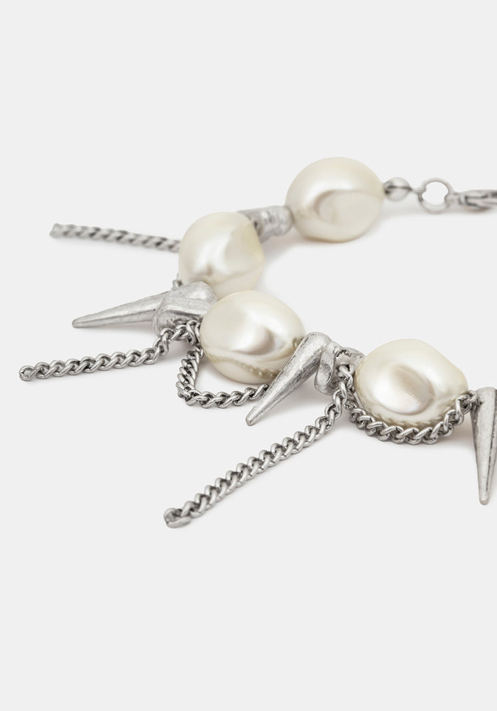 Flittex Spike Faux Pearl Bracelet