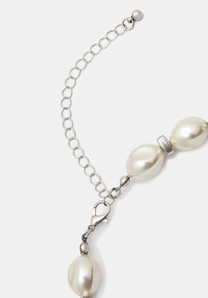 Flittex Spike Faux Pearl Choker