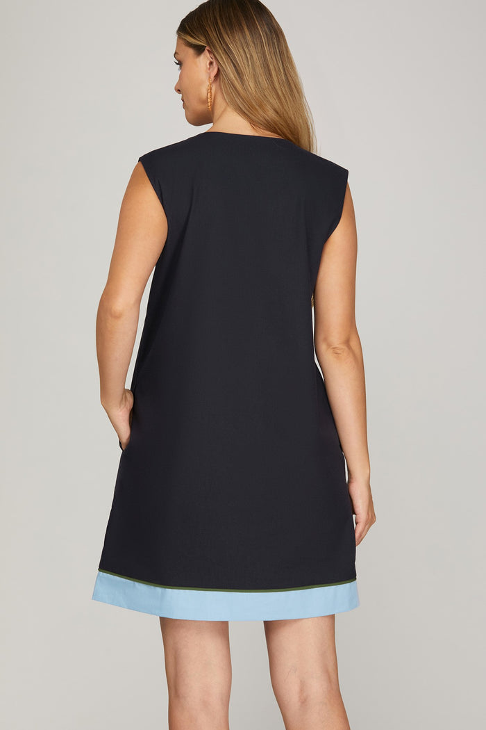 Flora Embroidered Linen-Blend Dress