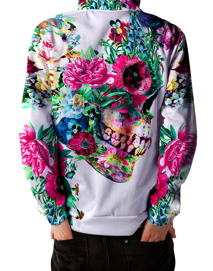 Floral Dorian Unisex Zip-Up Hoodie Riza Peker Epic Hoodie