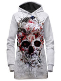 Floral Skull Hoodie Dress Riza Peker Epic Hoodie