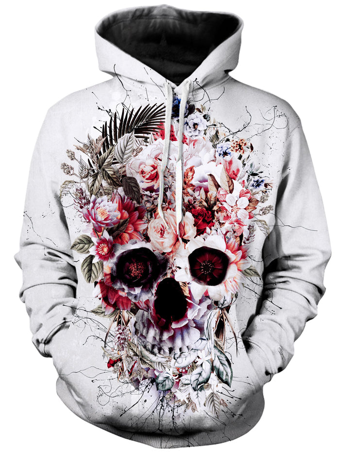 Floral Skull Unisex Hoodie Riza Peker Epic Hoodie