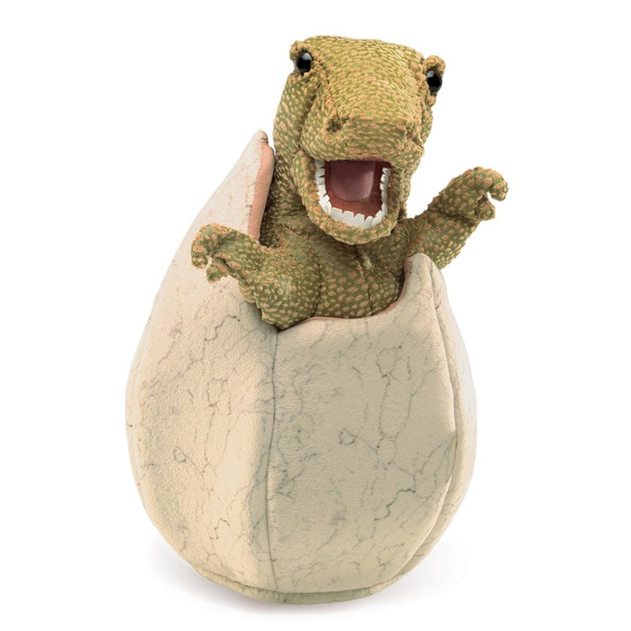 Folkmanis - Hand Puppet - Dino in Egg