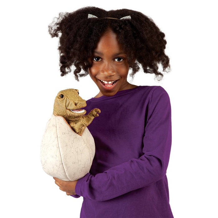 Folkmanis - Hand Puppet - Dino in Egg