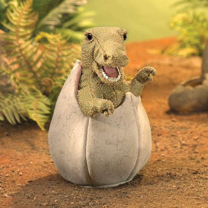 Folkmanis - Hand Puppet - Dino in Egg