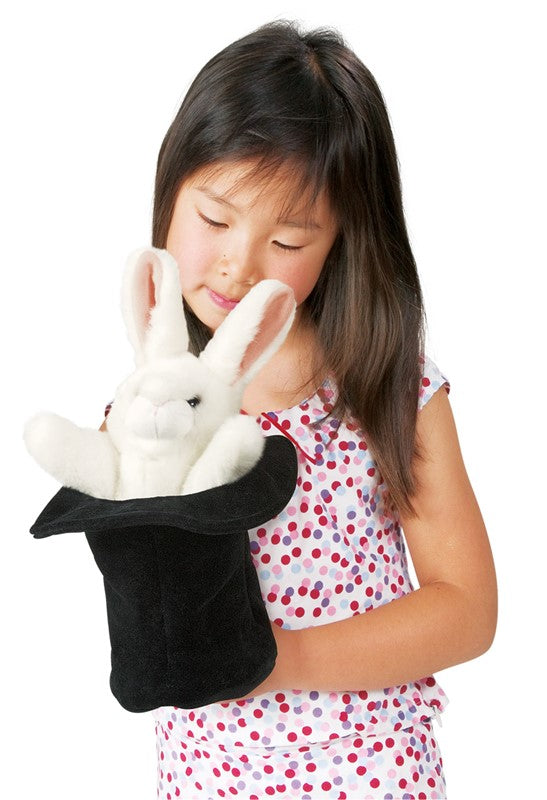 Folkmanis Hand Puppet - Rabbit in the Hat