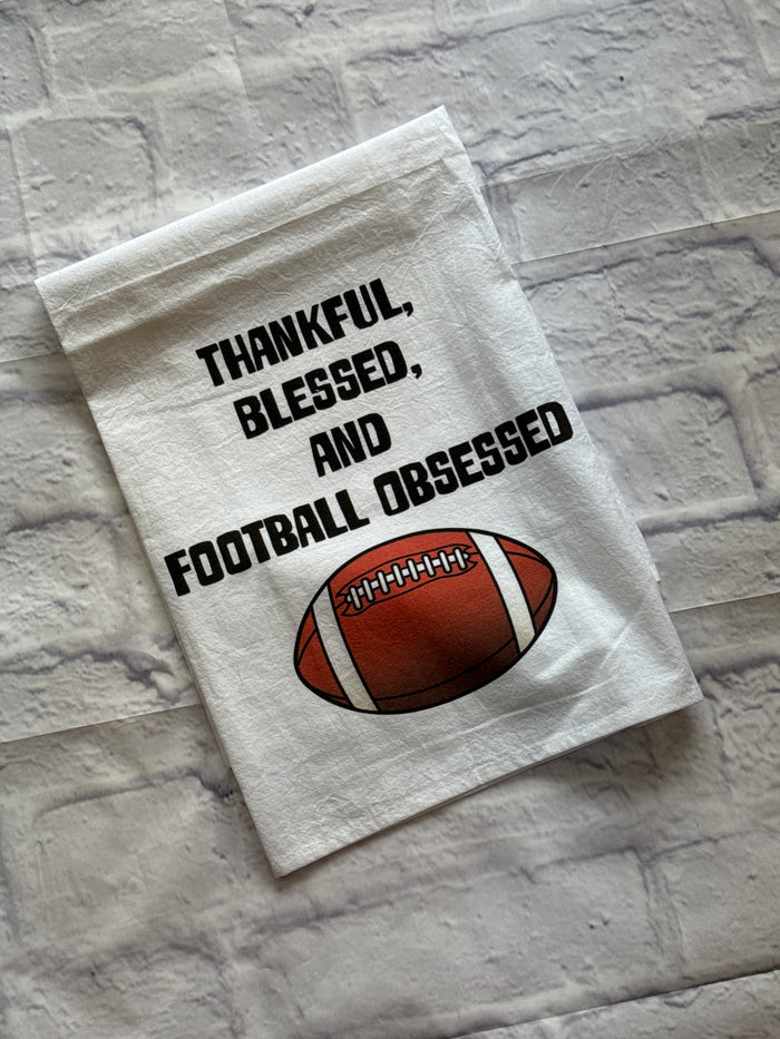 “Football Obsessed” Tea Towel
