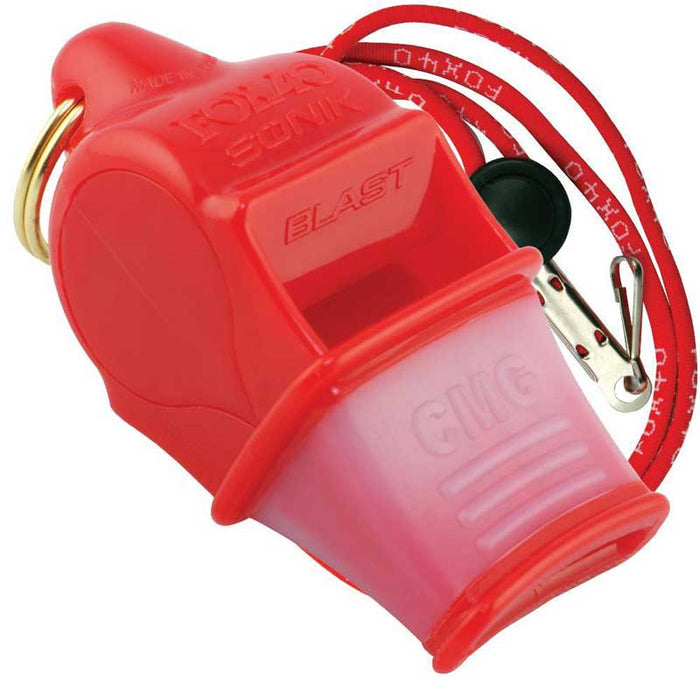 Red Sonic Blast Whistle