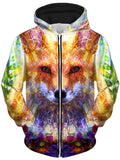 Fox Unisex Zip-Up Hoodie Lucid Eye Studios Epic Hoodie