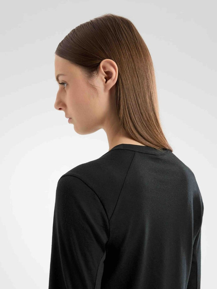 Frame Crew Neck Shirt LS Women's Black - Arc'teryx Australia