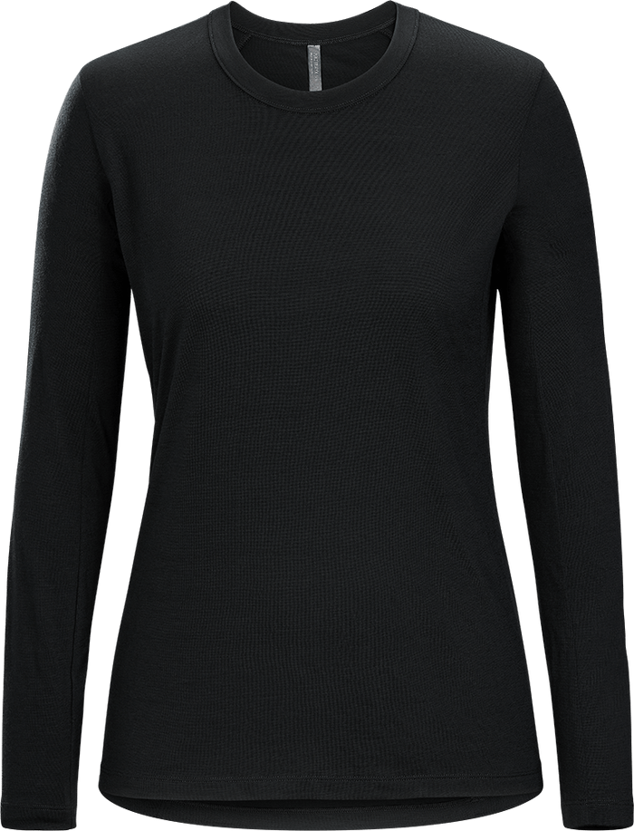 Frame Crew Neck Shirt LS Women's Black - Arc'teryx Australia