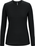 Frame Crew Neck Shirt LS Women's Black - Arc'teryx Australia