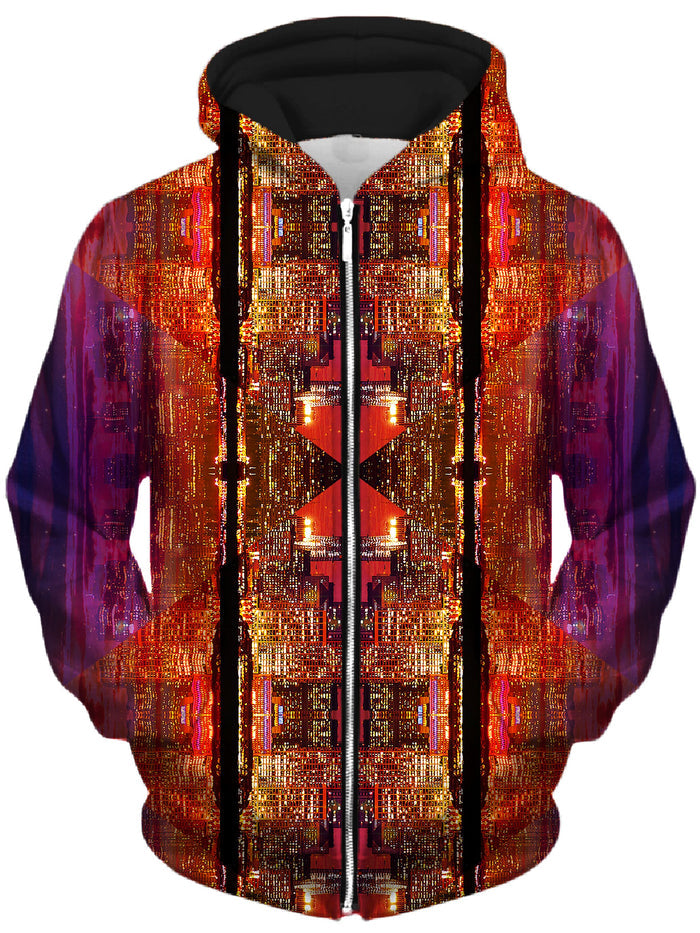 Future Giza Unisex Zip-Up Hoodie Lucid Eye Studios Epic Hoodie