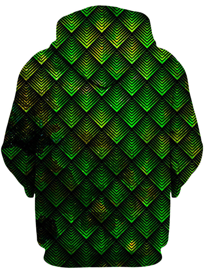 Galactic Dragon Scale Green Unisex Zip-Up Hoodie Noctum X Truth Epic Hoodie