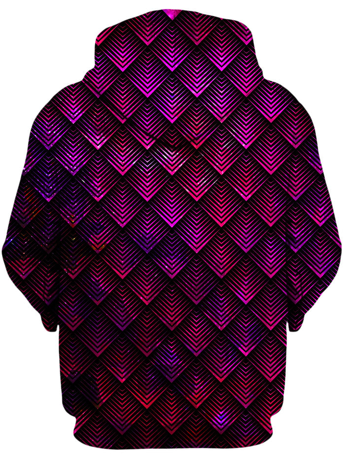 Galactic Dragon Scale Pink Unisex Zip-Up Hoodie Noctum X Truth Epic Hoodie