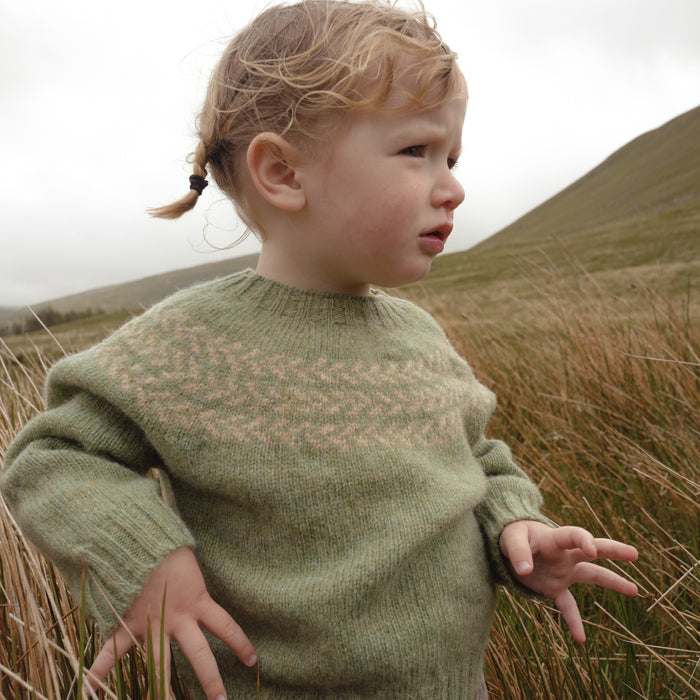Garden Baby & Kids Sweater - Lambswool - Sage