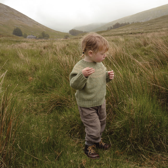 Garden Baby & Kids Sweater - Lambswool - Sage