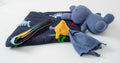 Gift  Set of 4 (Blanket with Muslin Bib, Rabbit, Giraffe Comforter) | 100% Organic Cotton - Mojopanda Organic  Store