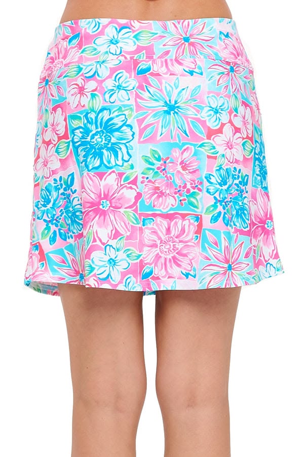 Giselle Floral Checkered Athletic Skort