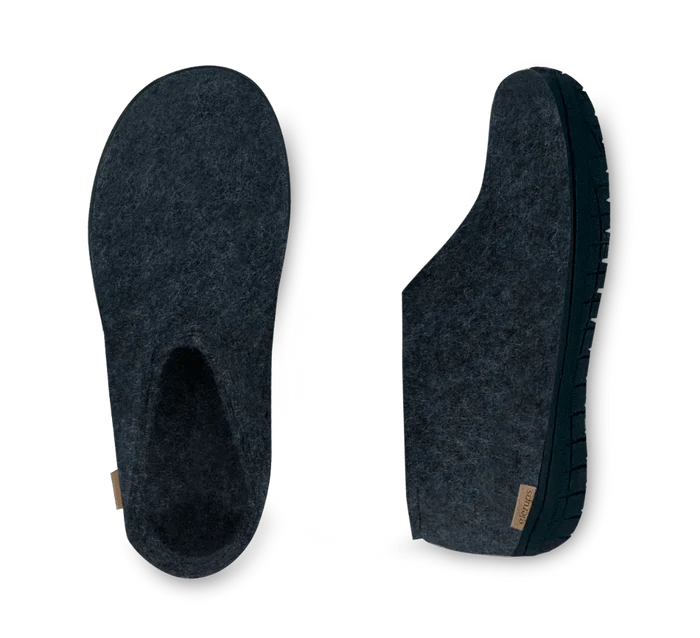Glerups - the black Rubber Shoe Charcoal - AR-02-02