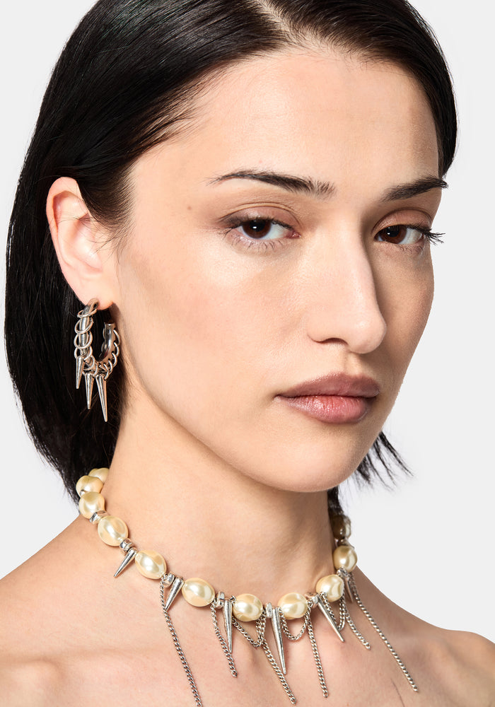 Gloryx Spike Pierced Hoops