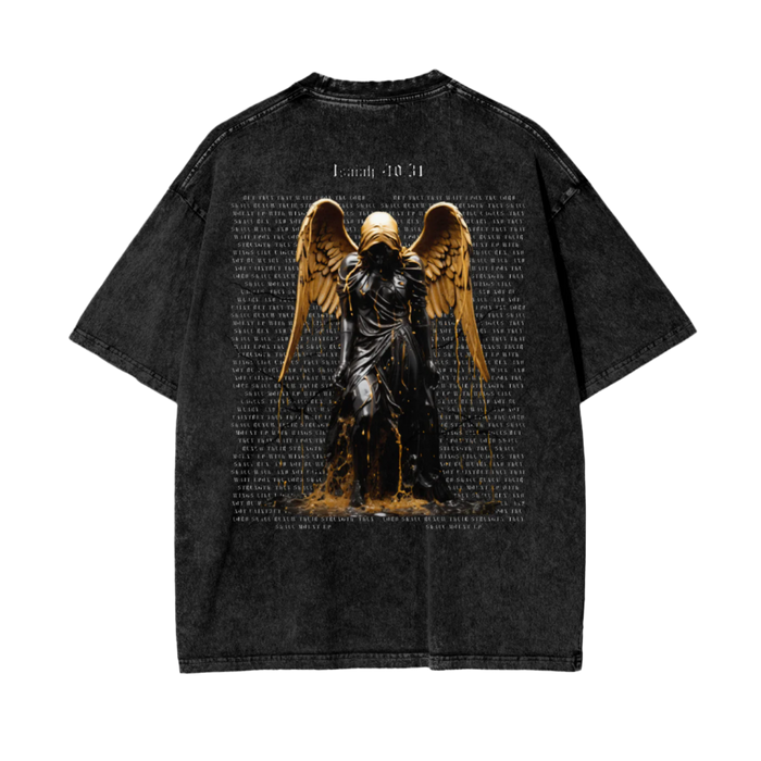 Gold Angel | Oversize Snow Wash T-Shirt